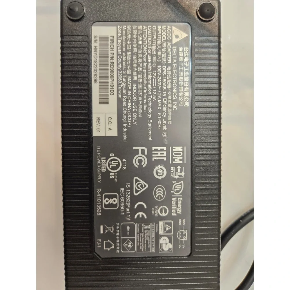 1PC DELTA DPS-150AB-15 12V 12.5A 4-Pin 150W Power Supply AC Adapter Charger